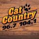 Cat Country 96.7 & 104.1 - WOBM Logo