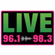 Live 96.1 & 98.3 - WCXT Logo