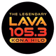 Lava 105.3 - KBGX Logo