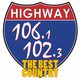 Highway 106.1 & 102.3 - WMMY Logo