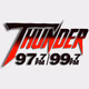 Thunder 97.7 / 99.7 - KMTY Logo