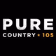 Pure Country 105 - CKQM-FM Logo