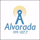 Rádio Alvorada 107.7 FM Logo