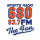 The Fan 680 / 93.7 FM - W229AG Logo