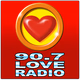 90.7 Love Radio Davao - DXBM Logo