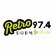 97.4FM The Dorm Retro Logo