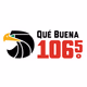 Que Buena 106.5 FM - KLNV Logo