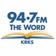 94.7FM The Word - KRKS-FM Logo