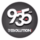 Revolution Radio 93.5 - WBGF Logo