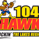 104.9 The Hawk - WLKZ Logo