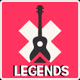 100FM רדיוס - Legends Logo