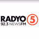 Radyo5 92.3 News FM - DXRL Logo