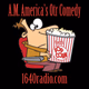 1640 A.M. America Radio - Comedy Channel Logo