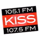 KISS 105.1 & 107.5 - WFXM-HD2 Logo
