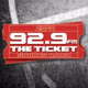 92.9 The Ticket - WEZQ Logo