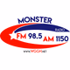 Monster Radio FM 98.5 AM 1150 - WGGH Logo